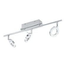 Eglo 31361A - 3 LT Integrated LED Fixed Track Light w/ Chrome Finish & Adjustable Lamp Heads