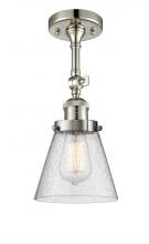 Innovations Lighting 201F-PN-G64-LED - Cone - 1 Light - 6 inch - Polished Nickel - Adjustable Semi-Flush Mount