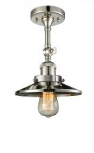 Innovations Lighting 201F-PN-M1-LED - Railroad - 1 Light - 8 inch - Polished Nickel - Adjustable Semi-Flush Mount
