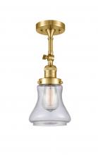 Innovations Lighting 201F-SG-G194 - Bellmont - 1 Light - 6 inch - Satin Gold - Adjustable Semi-Flush Mount