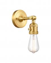 Innovations Lighting 203SW-SG-LED - Bare Bulb - 1 Light - 5 inch - Satin Gold - Adjustable Sconce