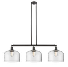 Innovations Lighting 213-OB-G72-L - Bell - 3 Light - 42 inch - Oil Rubbed Bronze - Stem Hung - Adjustable Island Light