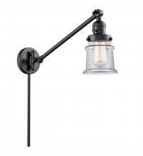 Innovations Lighting 237-BK-G182S-LED - Canton - 1 Light - 8 inch - Matte Black -Adjustable Swing Arm