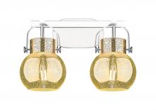 Innovations Lighting 423-2W-PC-G410-6ME - Pilaster II Sphere - 2 Light - 17 inch - Polished Chrome - Bath Vanity Light