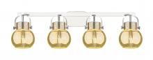 Innovations Lighting 423-4W-PC-G410-6ME - Pilaster II Sphere - 4 Light - 37 inch - Polished Chrome - Bath Vanity Light