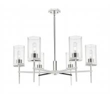 Innovations Lighting 463-6CR-PN-G463-8CL - Blakeley - 6 Light - 32 inch - Polished Nickel - Chandelier