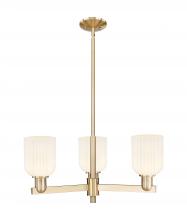 Innovations Lighting 716-3CR-CB-G559-5GWH - Bridal Veil - 3 Light - 18 inch - Champagne Bronze - Flush Mount