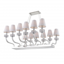 ZEEV Lighting CD10095-12-CH - Abigail 48" Linear Armed Chandelier